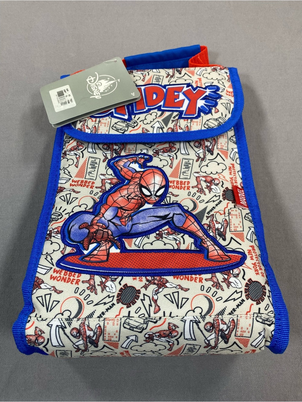 Marvel Spider-Man Kids Lunch Bag in Blue and Red